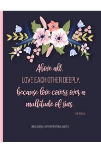 Lined Journal with Inspirational Quotes