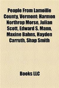 People from Lamoille County, Vermont