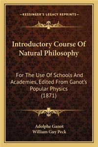 Introductory Course Of Natural Philosophy