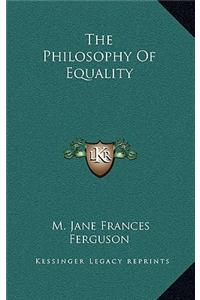 Philosophy of Equality