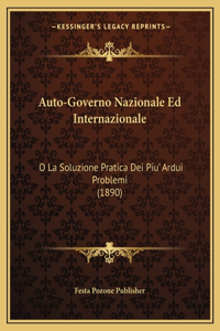 Auto-Governo Nazionale Ed Internazionale