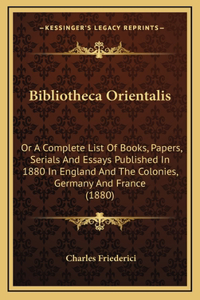 Bibliotheca Orientalis