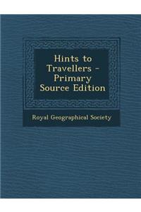 Hints to Travellers