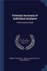 Forecast Accuracy of Individual Analysts