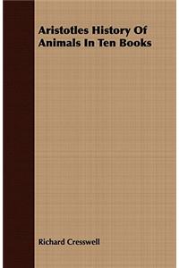 Aristotles History Of Animals In Ten Books