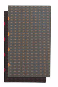 Black on Red / Grey on Orange (set of two) A5 Lined Notebooks
