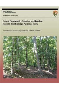 Forest Community Monitoring Baseline Report, Hot Springs National Park
