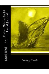 Baleen Whale Gold Lined Journal