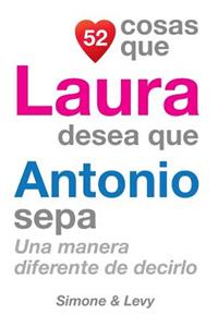 52 Cosas Que Laura Desea Que Antonio Sepa