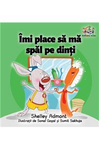 I Love to Brush My Teeth (Romanian children's book)