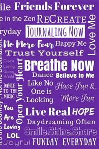 Journaling Now (White & Purple)