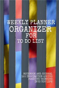 Weekly Planner Organizer For To Do List