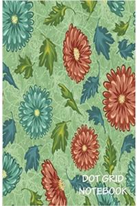 Dot Grid Notebook- Flower Pattern: 120 Dot Grid Pages, 5.5 X 8.5 Inches
