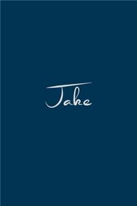 Jake: notebook with the name on the cover, notebook for notes, Journaling