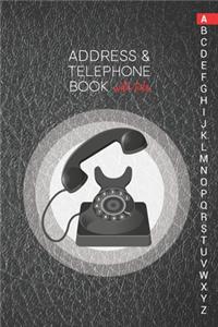 Address & Telephone Book with tabs