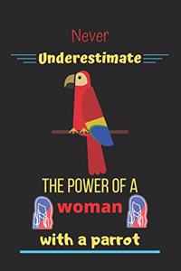 Never Underestimate the power of a woman with a parrot