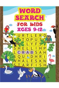 Word Search For Kids Ages 9-12