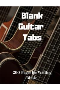 Blank Guitar Tabs