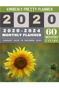 2020-2024 Monthly Planner