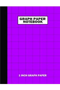 Graph Paper Notebook. 1 Inch Graph Paper