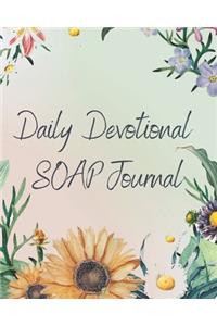 Daily Devotional SOAP Journal-Easy & Simple Guide to Scripture Journaling-Bible Study Workbook 100 pages Book 14