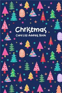 Christmas Card List Address Book