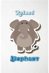 Roland Elephant A5 Lined Notebook 110 Pages