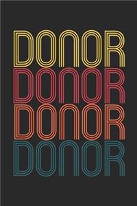 Vintage Donor Notebook - Retro Organ Donor Journal - Organ Donor Gift - Organ Donation Diary