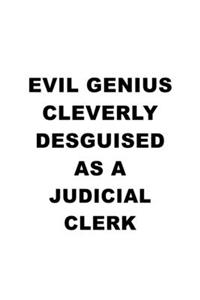 Evil Genius Cleverly Desguised As A Judicial Clerk