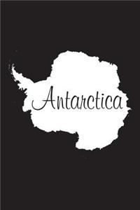 Antarctica - Black 101 - Lined Notebook with Margins - 6x9