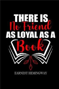 There is no friend as loyal as a book Earnest Hemingway