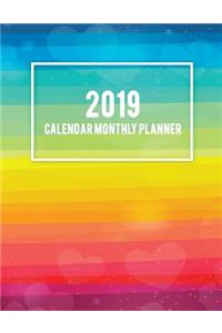 2019 Calendar Monthly Planner