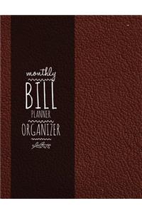 Monthly Bill Planner Organizer