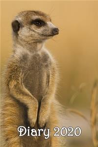 Diary: Meerkats - Bespoke, Personalised Desk Diary. Contact Us If You Would Like Your Own Image, Name or Other Text on a Book