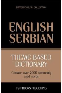 Theme-based dictionary British English-Serbian - 7000 words