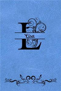 Split Letter Personalized Name Journal - Lisa