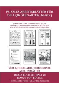 Vor-Kindergarten Druckbare Arbeitsblätter (Puzzles Arbeitsblätter für den Kindergarten