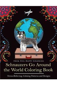 Schnauzers Go Around the World Coloring Book