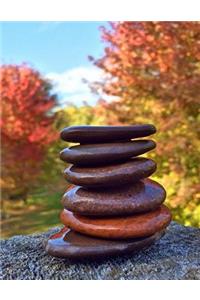 Meditation Rock Lined Notebook Journal