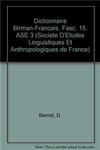 Dictionnaire Birman-Francais. Fasc. 15