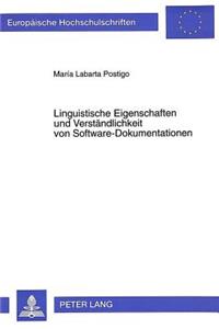 Linguistische Eigenschaften Und Verstaendlichkeit Von Software-Dokumentationen