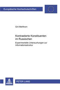 Kontrastierte Konstituenten Im Russischen