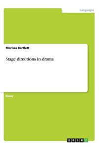 Stage directions in drama
