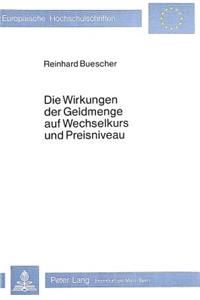 Die Wirkungen der Geldmenge auf Wechselkurs und Preisniveau