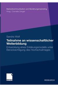 Teilnahme an wissenschaftlicher Weiterbildung