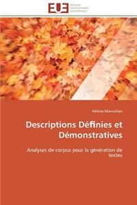 Descriptions D� Nies Et D�monstratives