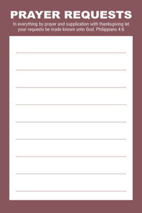 Prayer Request Card - Burgundy (Package of 50)