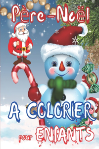 Pere Noël À Colorier Pour Enfants
