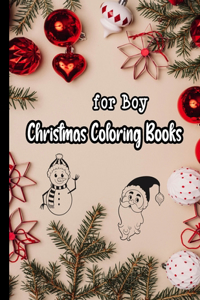 Christmas coloring book for boys