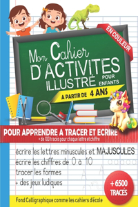 Mon Cahier d'activités illustré en couleur pour enfants à partir de 4 ans